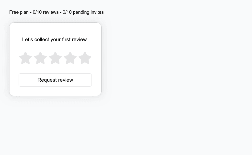 Collect reviews fast